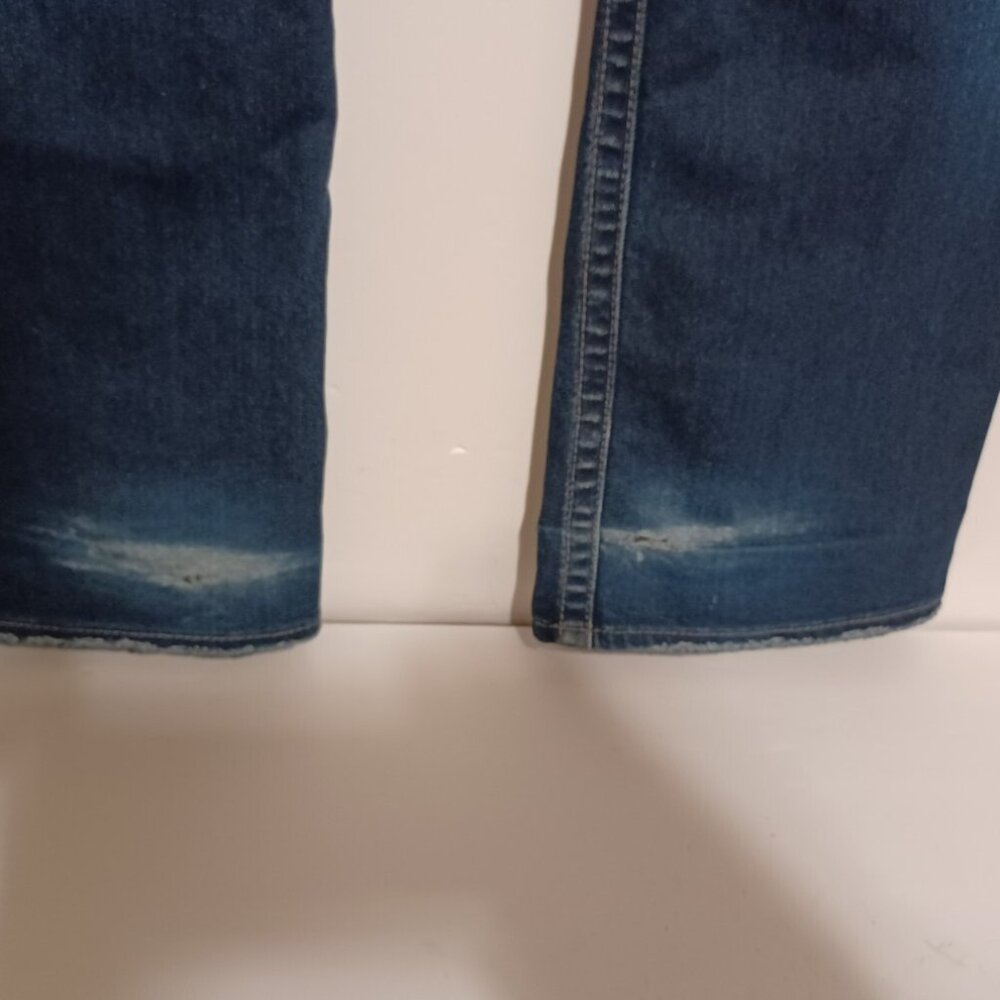 Silver Jeans Aiko Women’s Size Tag reads 30x33 Measures 34x34 Blue Distressed - Picture 6 of 8
